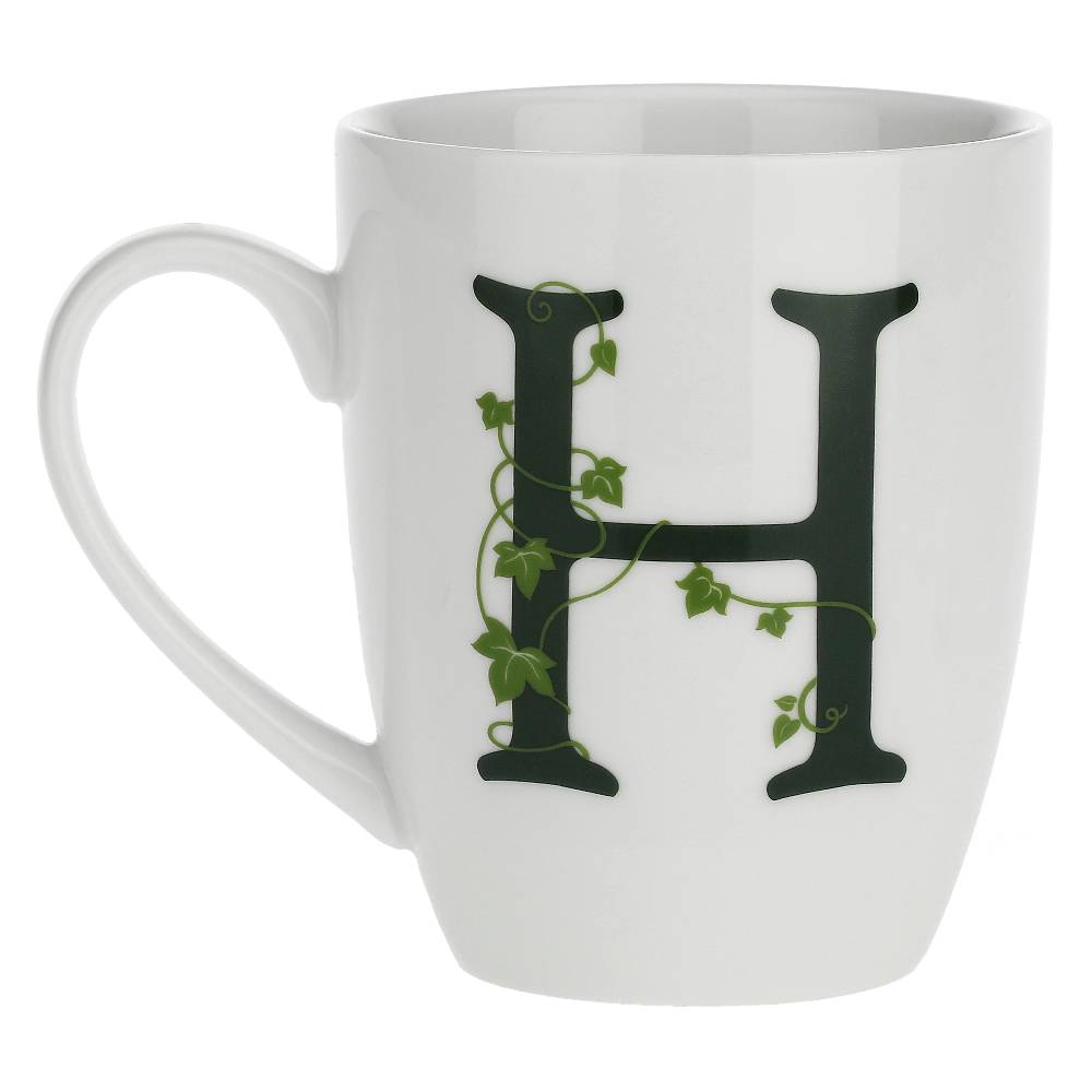 La Porcellana Bianca Gift box Mug con lettera 'H' Atupertu Vendita