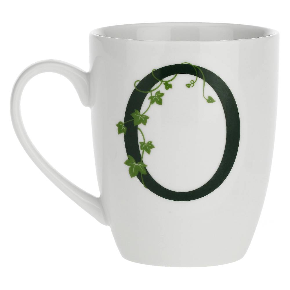 La Porcellana Bianca Gift box Mug con lettera 'O' Atupertu Promozione