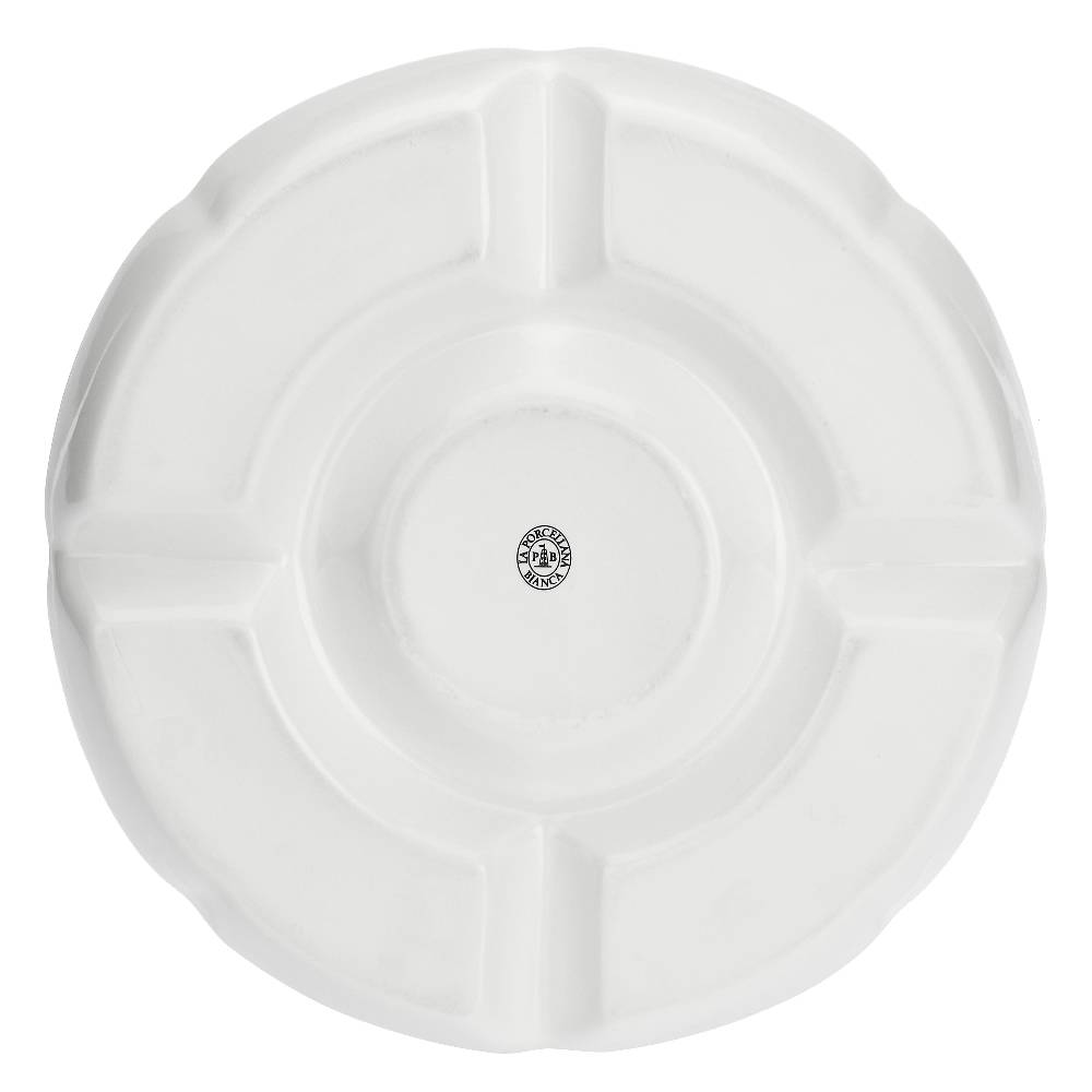 La Porcellana Bianca Antipastiera Rotonda a 5 scomparti Ø31,5cm Convivio Vendite Flash