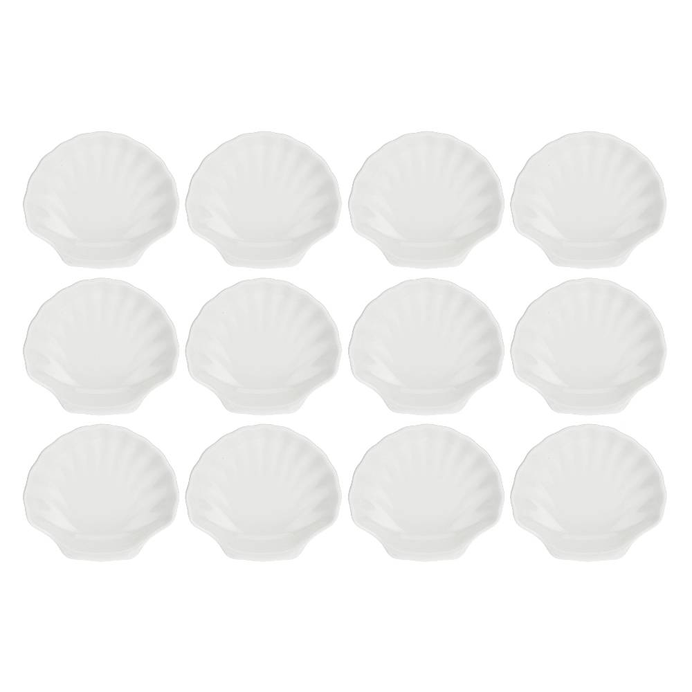 La Porcellana Bianca Set 12 Piatti Conchiglia 10 cm Elba Italia
