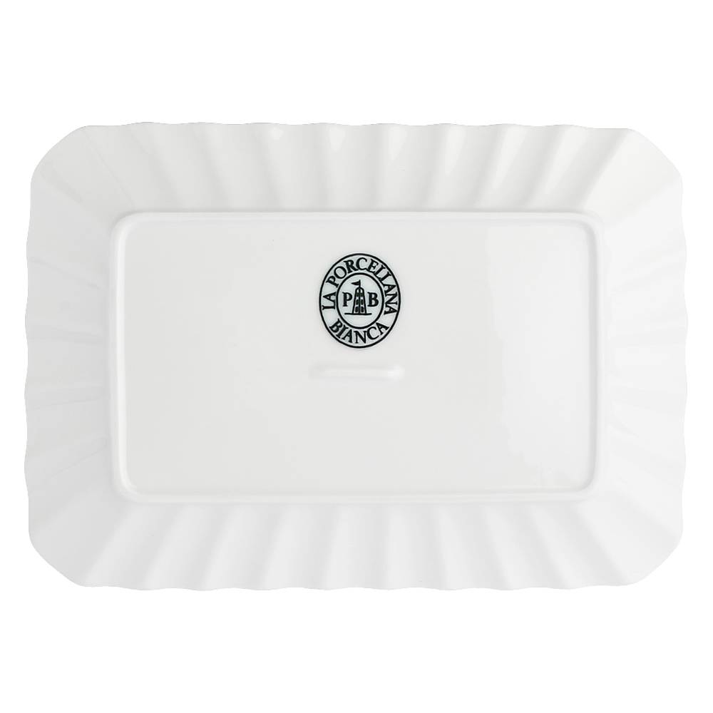 La Porcellana Bianca Vassoio Rettangolare 20x13 cm Ducale Offerta