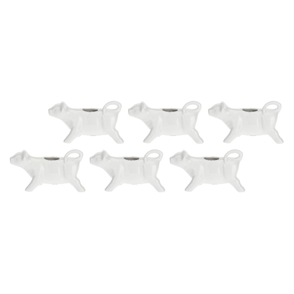 La Porcellana Bianca Set 6 Lattiere 15 cm Mucchine Vendite Flash