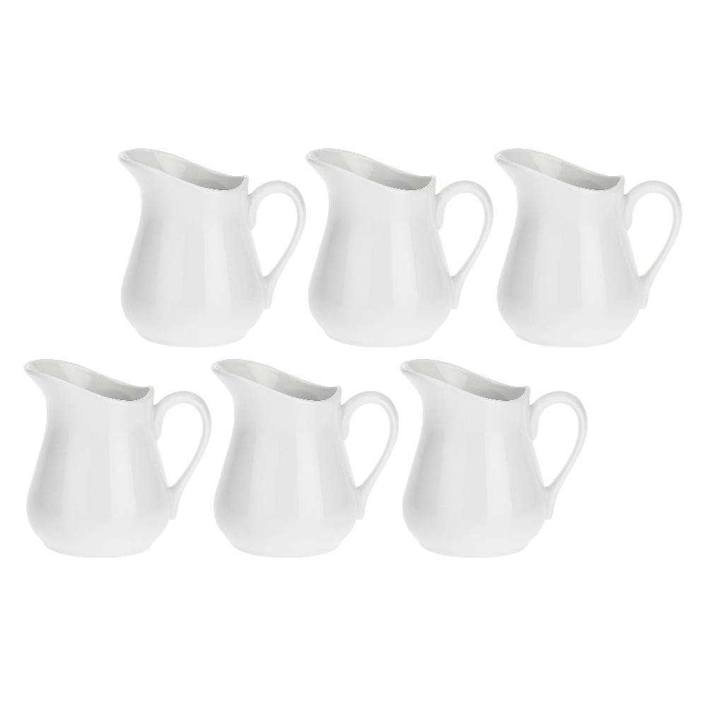 La Porcellana Bianca Set 6 Cremiere con manico 330 cc Corte Nuova