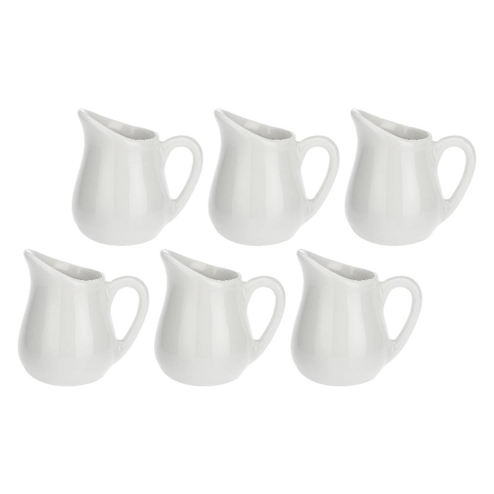 La Porcellana Bianca Set 6 cremiere con manico 25 cc Corte Italia