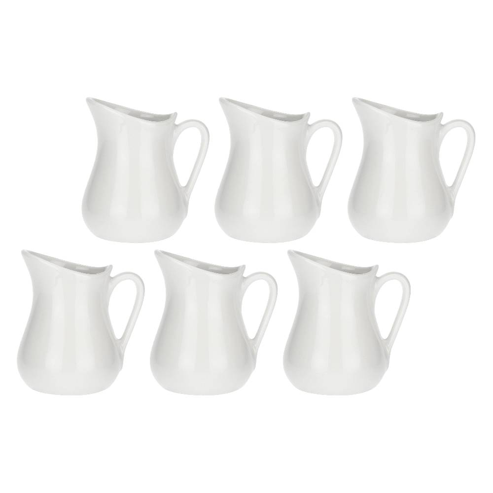 La Porcellana Bianca Set 6 cremiere con manico 70 cc Corte Nuovo