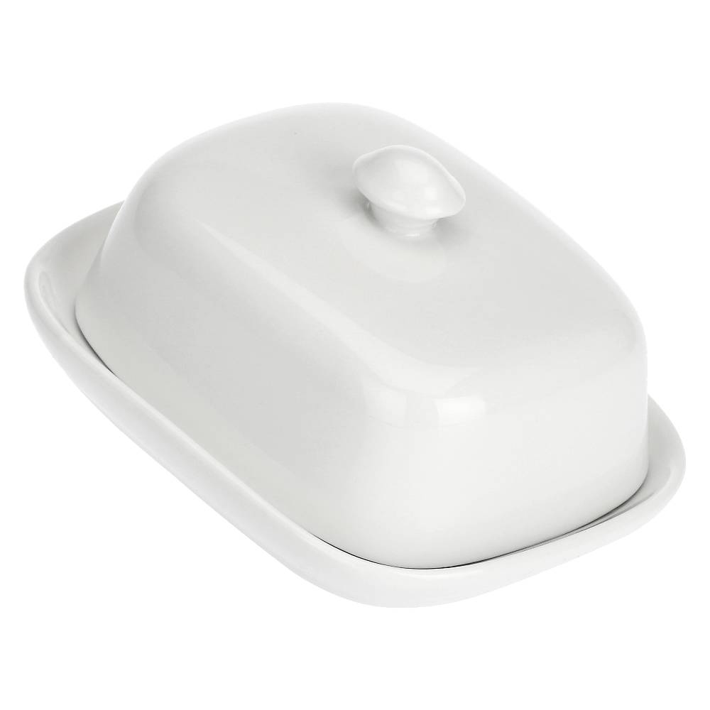 La Porcellana Bianca Burriera con coperchio 18x14 cm Terrine Promozione