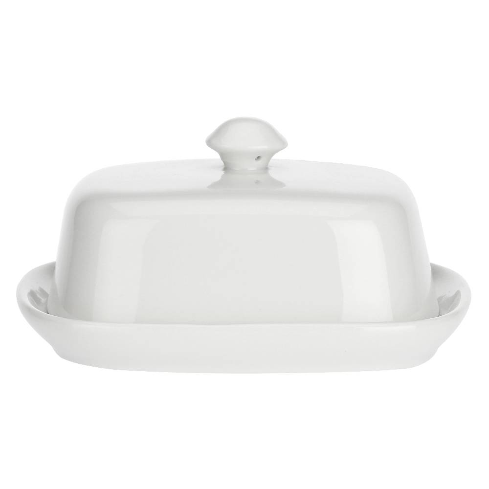 La Porcellana Bianca Burriera con coperchio 14x11 cm Terrine