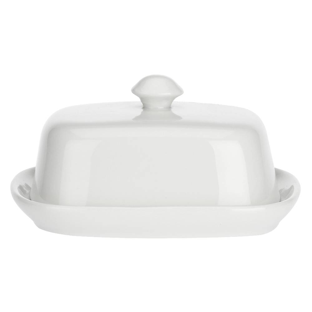 La Porcellana Bianca Burriera con coperchio 14x11 cm Terrine Spedizione Gratuita