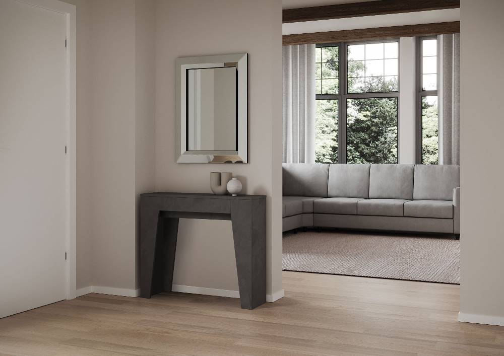 Itamoby Consolle allungabile 90×25/181 cm Narrow Antracite Offerte