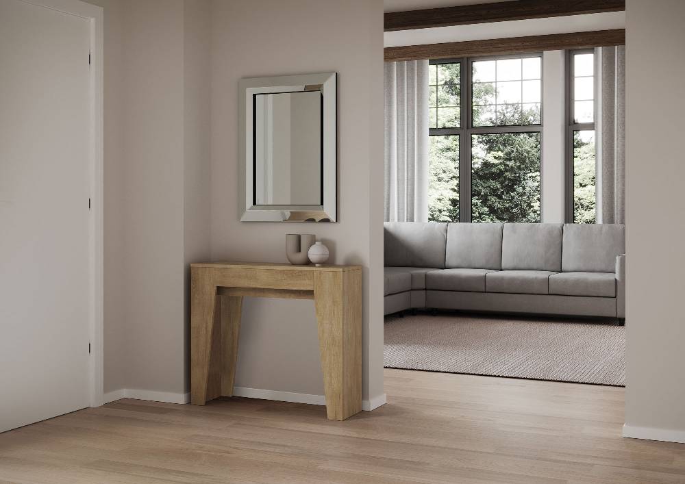 Itamoby Consolle allungabile 90×25/181 cm Narrow Quercia Natura Vendita Calda