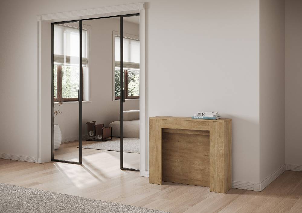 Itamoby Consolle allungabile 90×25/211 cm Kiba Quercia Natura 2025