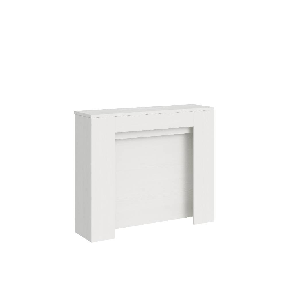 Itamoby Consolle allungabile 90×25/211 cm Kiba Bianco Frassino