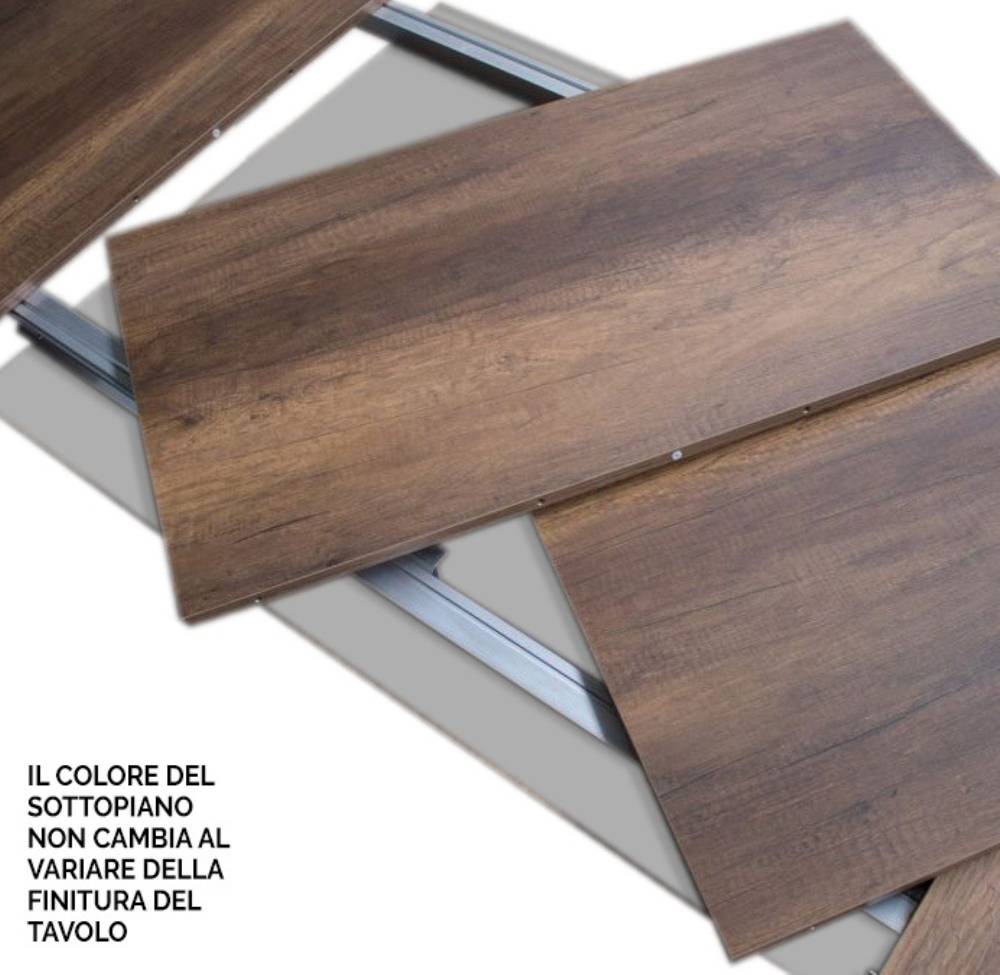 Itamoby Tavolo allungabile 90×160/264 cm Flame Premium Bianco Frassino telaio Antracite Affare Del Giorno