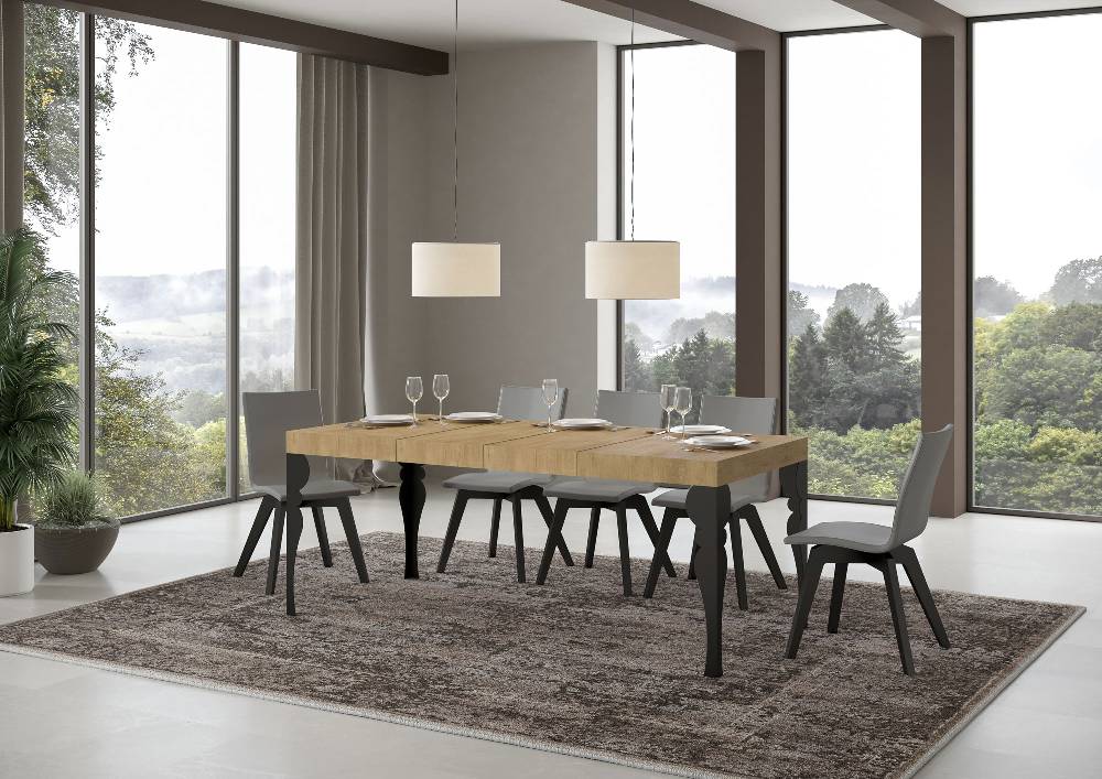 Itamoby Tavolo allungabile 90X140/244 cm Paxon Premium Quercia Natura telaio Antracite 2025