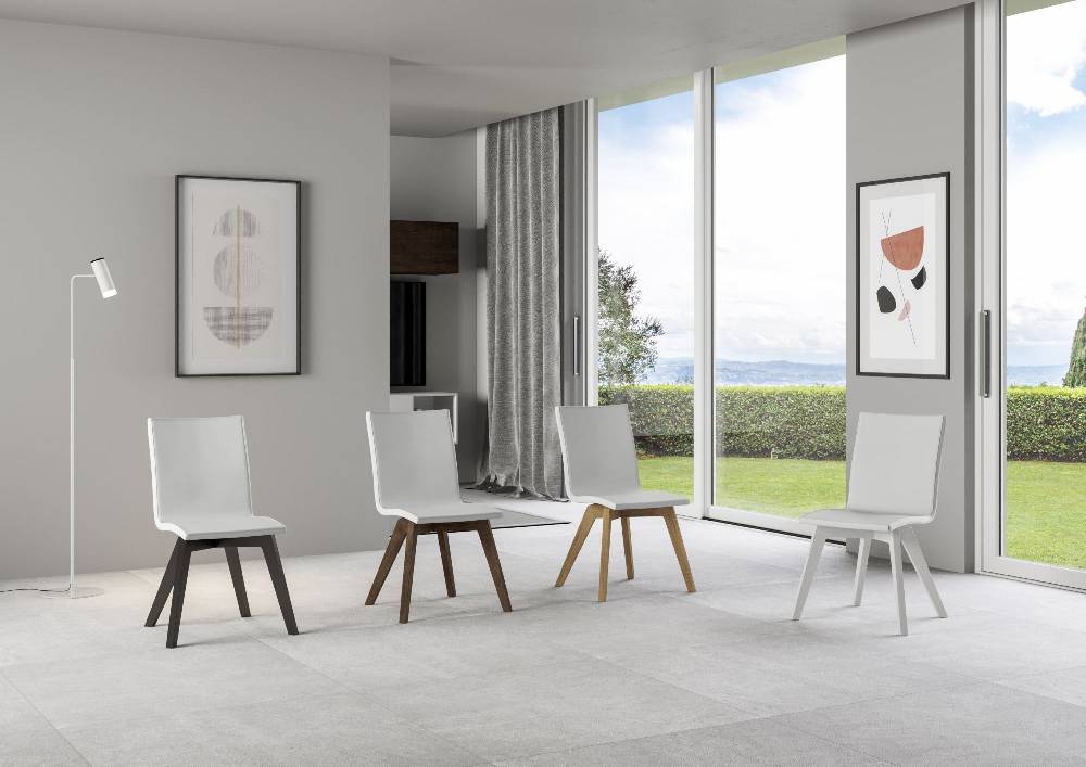 Itamoby Sedia Trudy gambe quercia cuscino bianco 01 Fino Al -60%