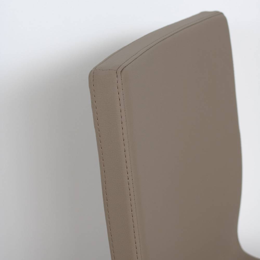Itamoby Sedia Baffy gambe Antracite cuscino Tortora 52 (tipo Tecno) Sconto