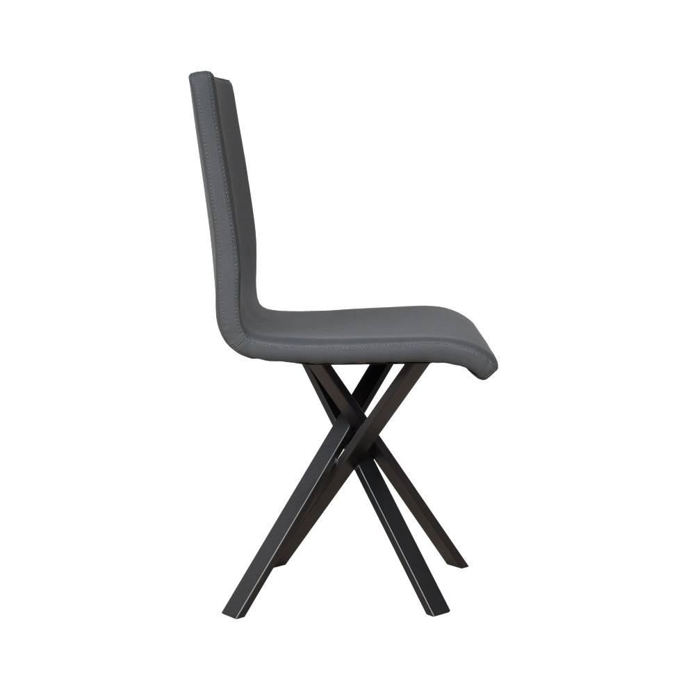 Itamoby Sedia Aury gambe Antracite cuscino Grigio 11 (tipo Volantis)