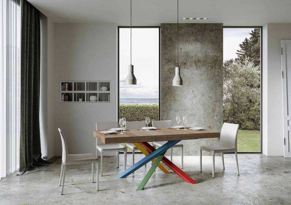 Itamoby Tavolo allungabile 90×180/284 cm Volantis Premium Quercia Natura telaio 4/B Presa