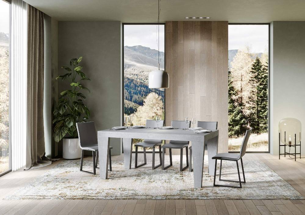 Itamoby Tavolo Spimbo Allungabile Cemento 90×160 Allungato 420 In Saldo