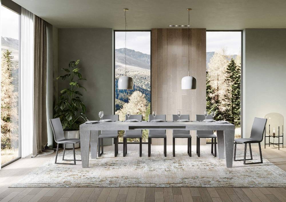 Itamoby Tavolo Spimbo Allungabile Cemento 90×160 Allungato 420 In Saldo