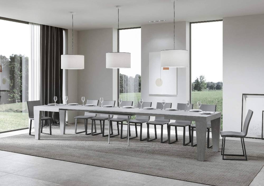 Itamoby Tavolo Spimbo Allungabile Cemento 90×160 Allungato 420 In Saldo