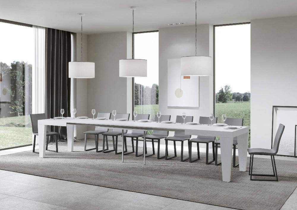 Itamoby Tavolo Spimbo Allungabile Bianco Frassino 90×160 Allungato 420 Moda