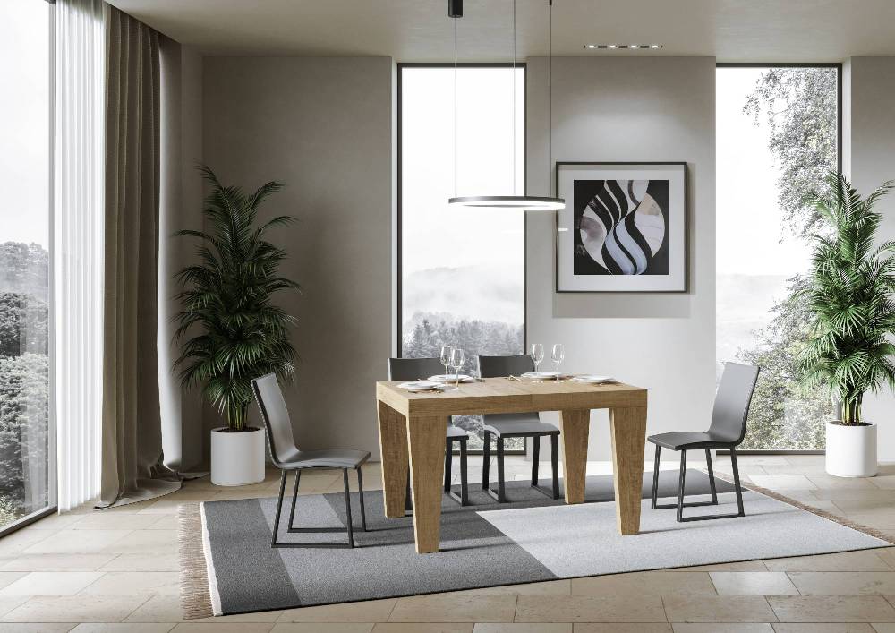 Itamoby Tavolo Spimbo Allungabile Quercia Natura 90×130 Allungato 390 Italia