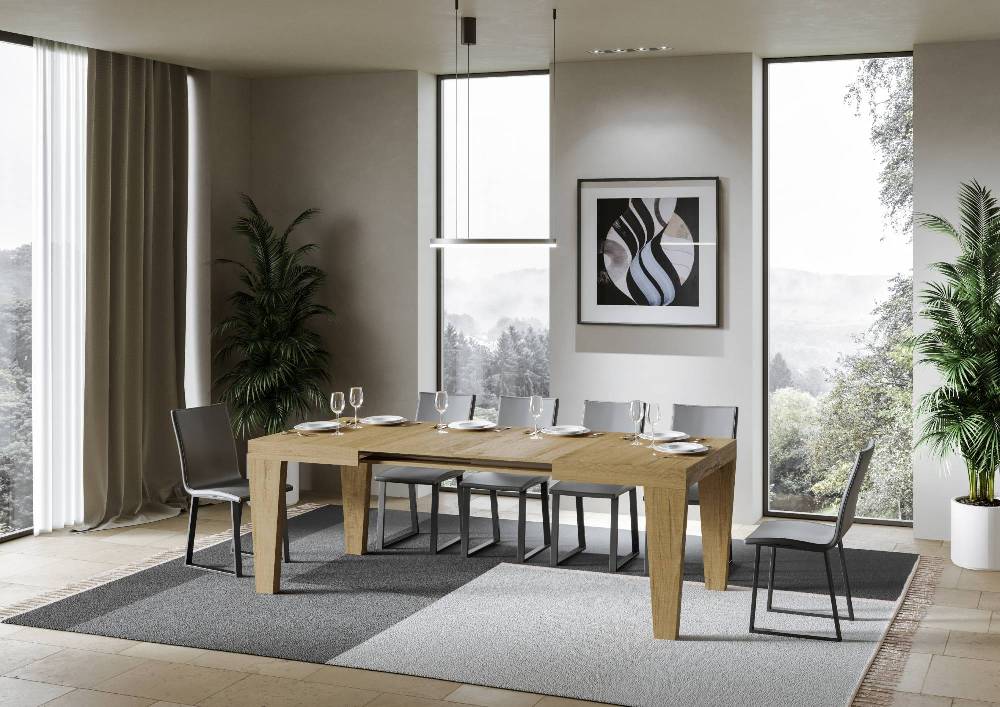 Itamoby Tavolo Spimbo Allungabile Quercia Natura 90×130 Allungato 390 Italia