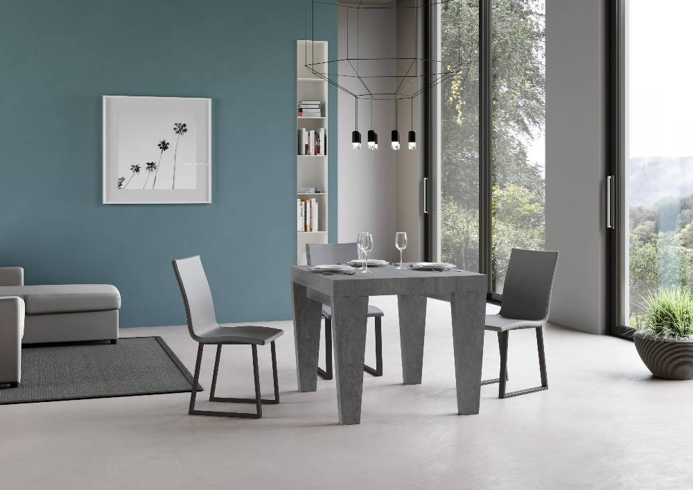 Itamoby Tavolo Spimbo Allungabile Cemento 90×90 Allungato 246 Fino Al -60%