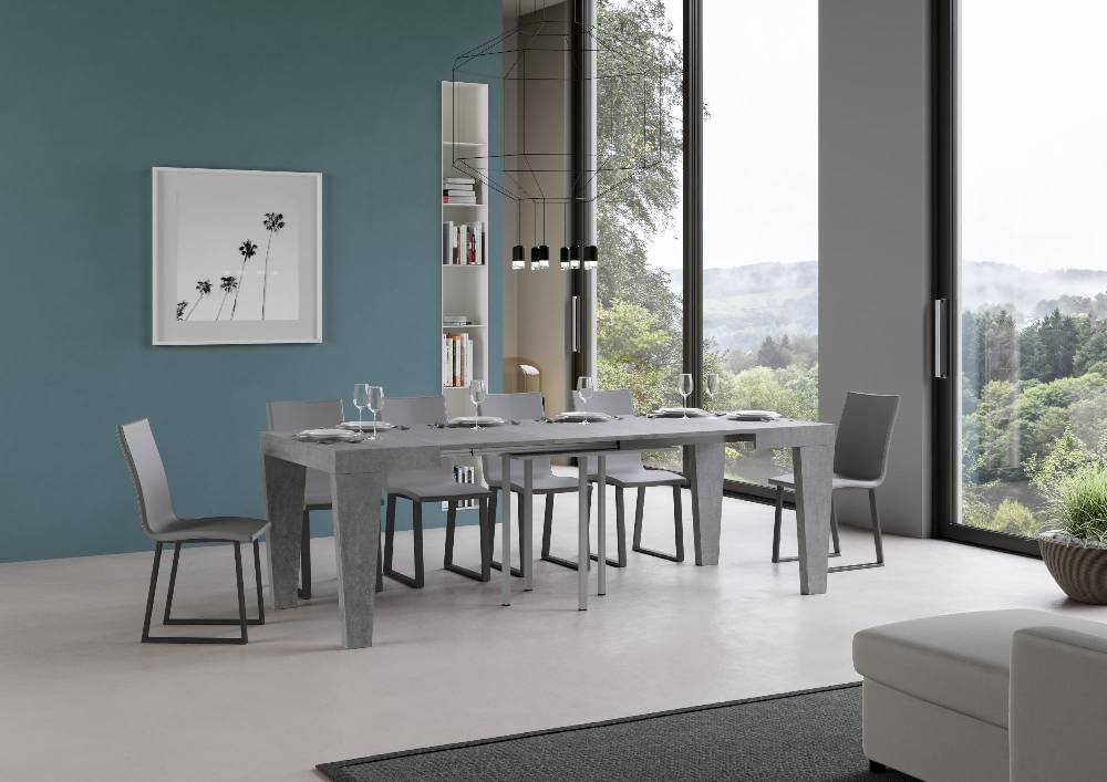 Itamoby Tavolo Spimbo Allungabile Cemento 90×90 Allungato 246 Fino Al -60%