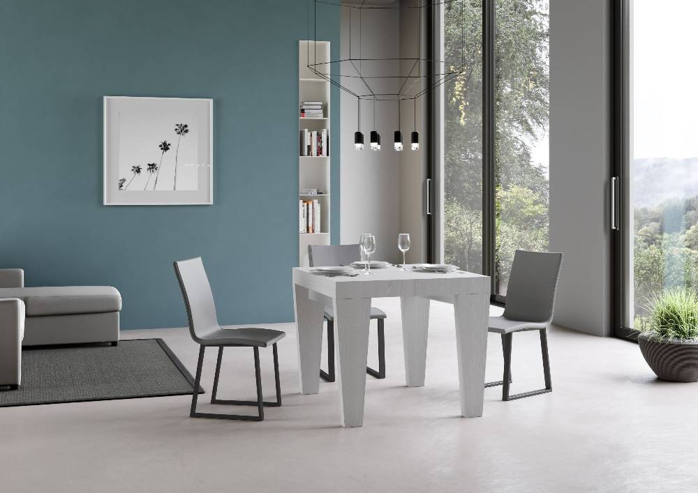Itamoby Tavolo Spimbo Allungabile Bianco Frassino 90×90 Allungato 246 Affare Del Giorno