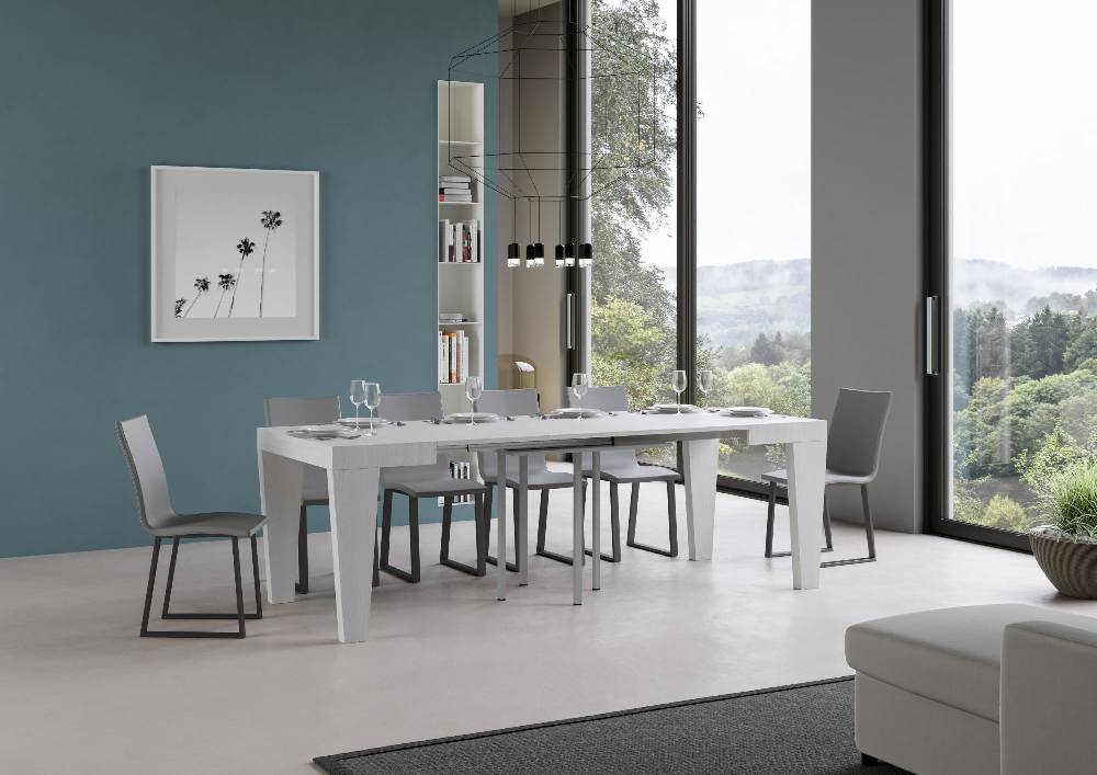 Itamoby Tavolo Spimbo Allungabile Bianco Frassino 90×90 Allungato 246 Affare Del Giorno