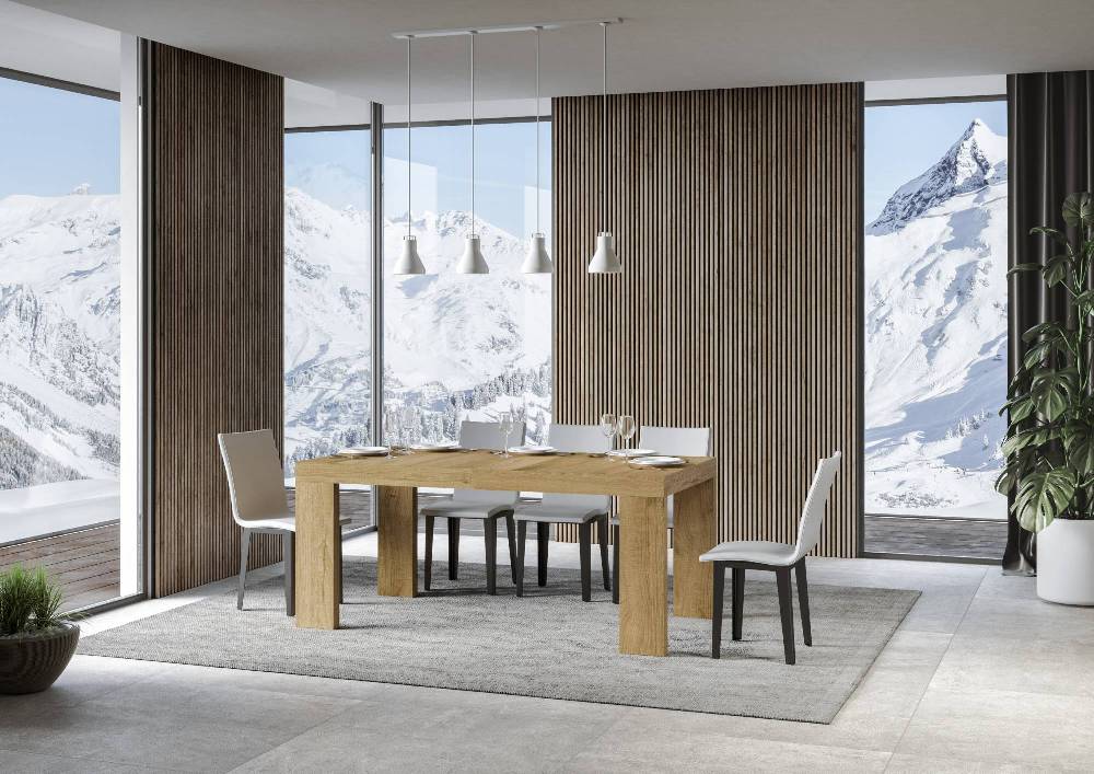 Itamoby Tavolo Roxell Allungabile Quercia Natura 90×160 Allungato 264 Offerta