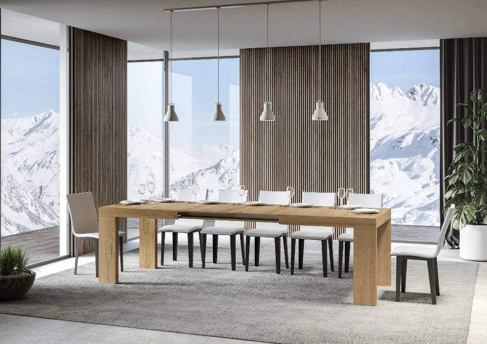Itamoby Tavolo Roxell Allungabile Quercia Natura 90×160 Allungato 264 Offerta