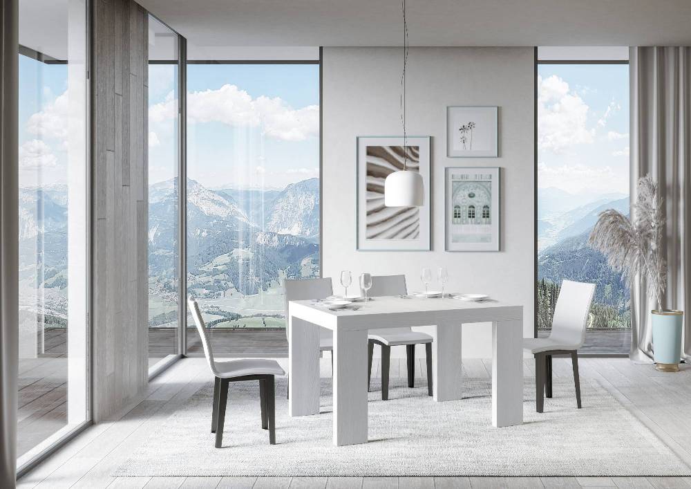 Itamoby Tavolo Roxell Allungabile Bianco Frassino 90×130 Allungato 234 Saldi