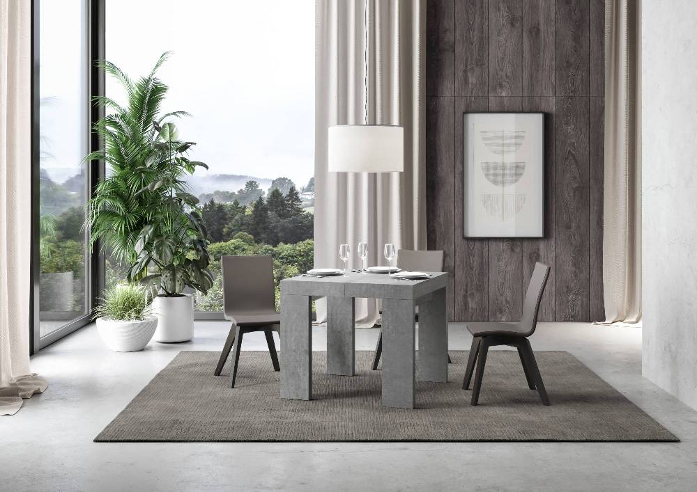 Itamoby Tavolo Roxell Allungabile Cemento 90×90 Allungato 246 Hotsell