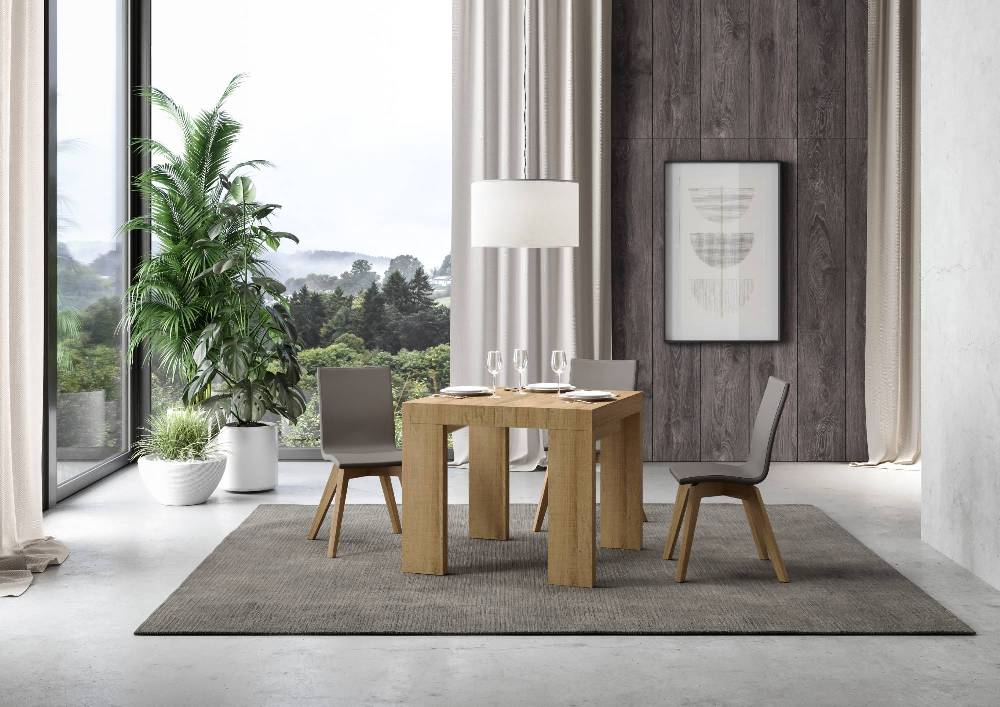 Itamoby Tavolo Roxell Allungabile Quercia Natura 90×90 Allungato 246 Vendita Calda