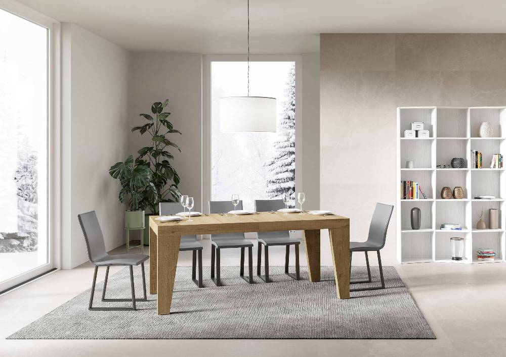 Itamoby Tavolo Naxy Allungabile Quercia Natura 90×160 Allungato 420 Negozio