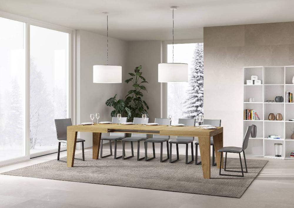 Itamoby Tavolo Naxy Allungabile Quercia Natura 90×160 Allungato 420 Negozio