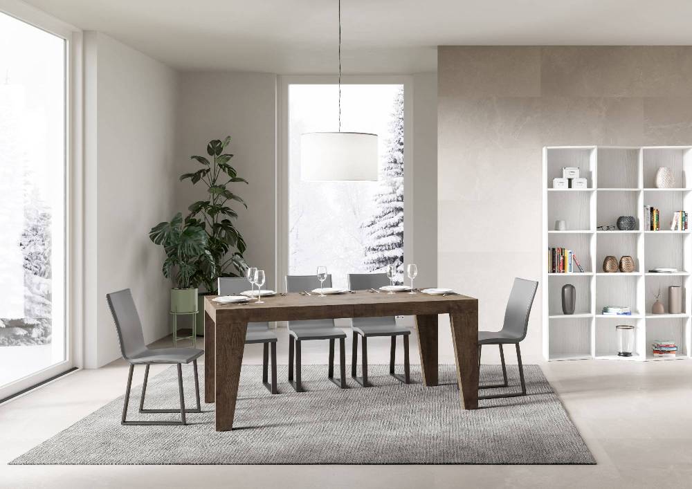 Itamoby Tavolo Naxy Allungabile Noce 90×180 Allungato 284 Italia