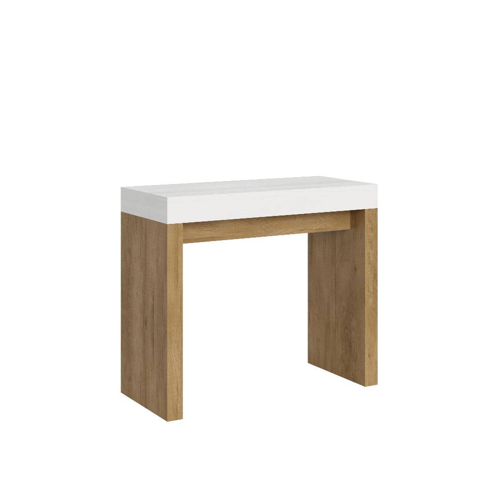 Itamoby Consolle Roxell Mix Bianco Frassino Gambe Quercia Natura