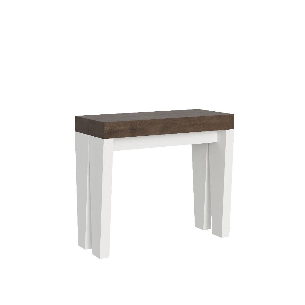 Itamoby Consolle Spimbo Mix Small Piano Noce Gambe Bianco Frassino Super Saving Price