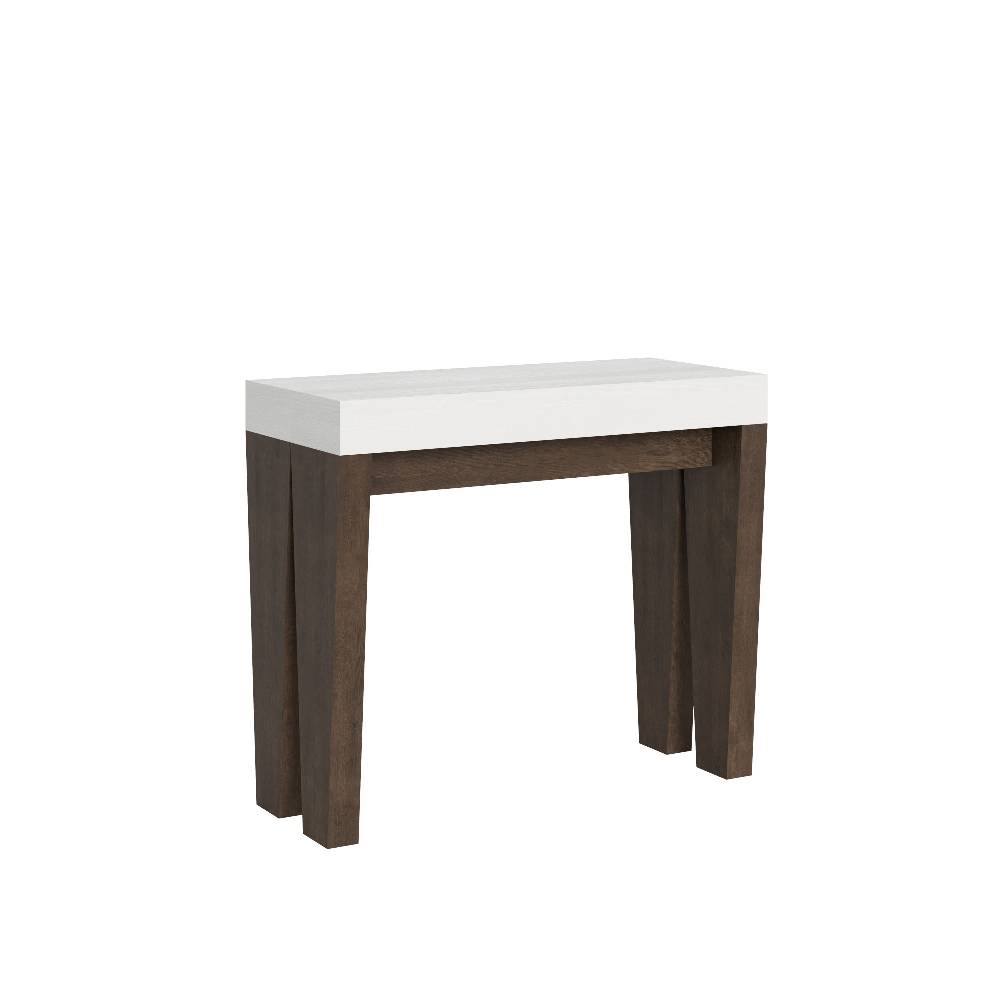 Itamoby Consolle Spimbo Mix Small Piano Bianco Frassino Gambe Noce Rilascio limitato
