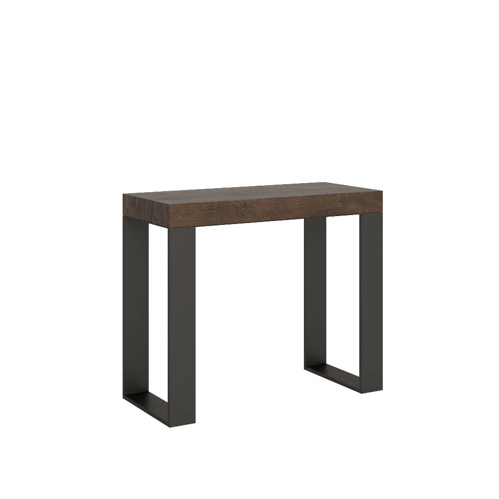 Itamoby Consolle Tecno Noce telaio Antracite