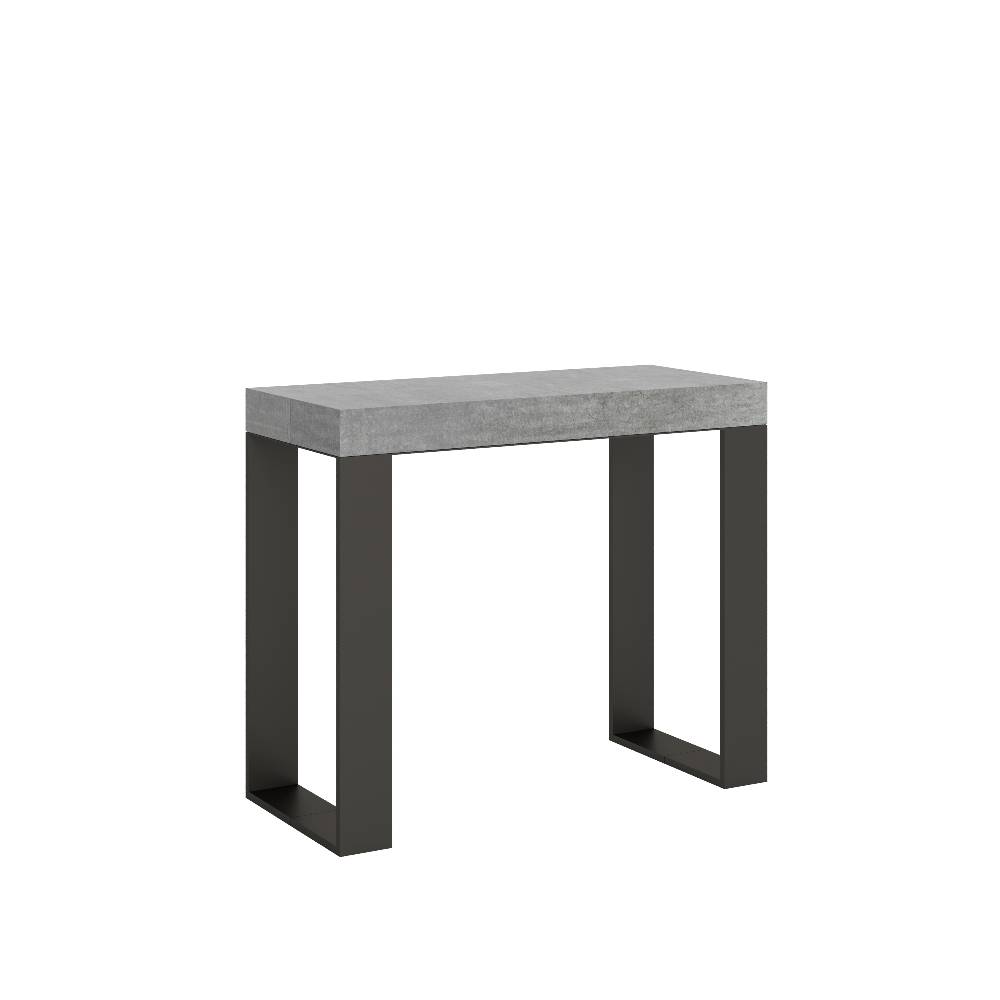 Itamoby Consolle Tecno Cemento telaio Antracite