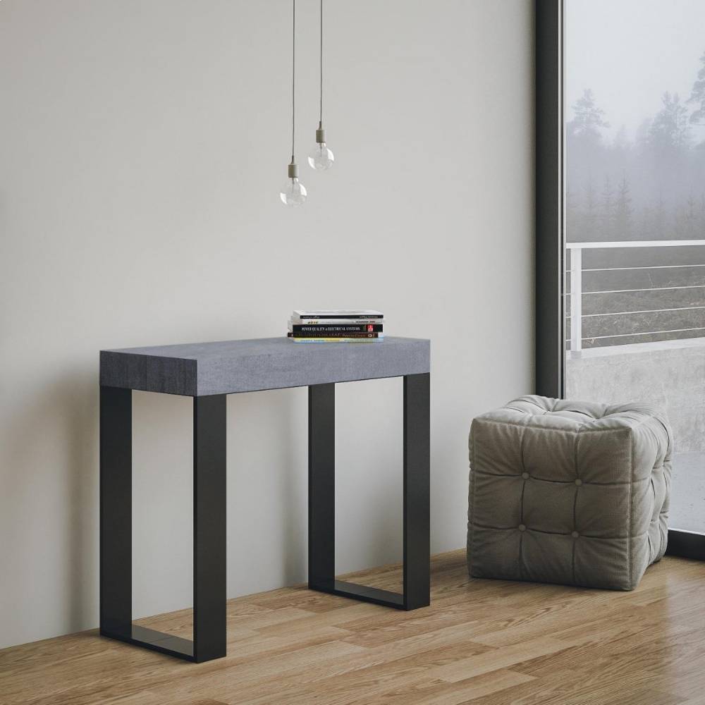 Itamoby Consolle Tecno Cemento telaio Antracite Online