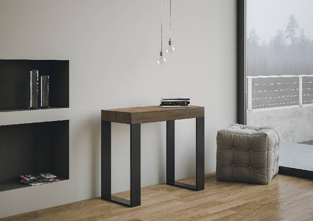 Itamoby Consolle Tecno Small Premium Noce telaio Antracite Offerte