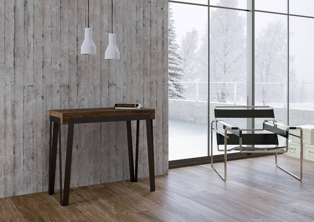 Itamoby Consolle Rio Premium Noce telaio Ruggine Prezzo di fabbrica