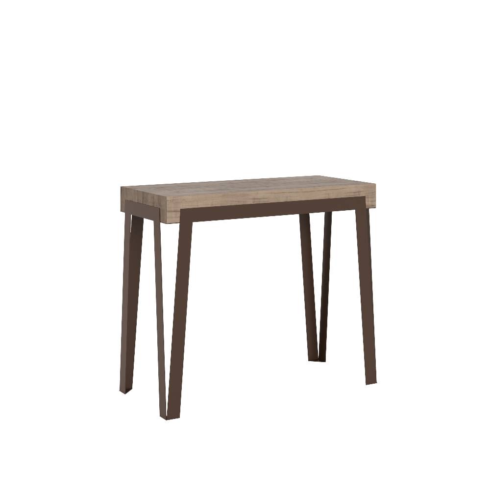 Itamoby Consolle Rio Small Premium Quercia Natura telaio Ruggine