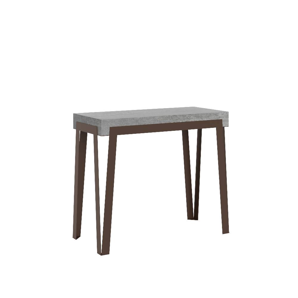 Itamoby Consolle Rio Small Cemento telaio Ruggine